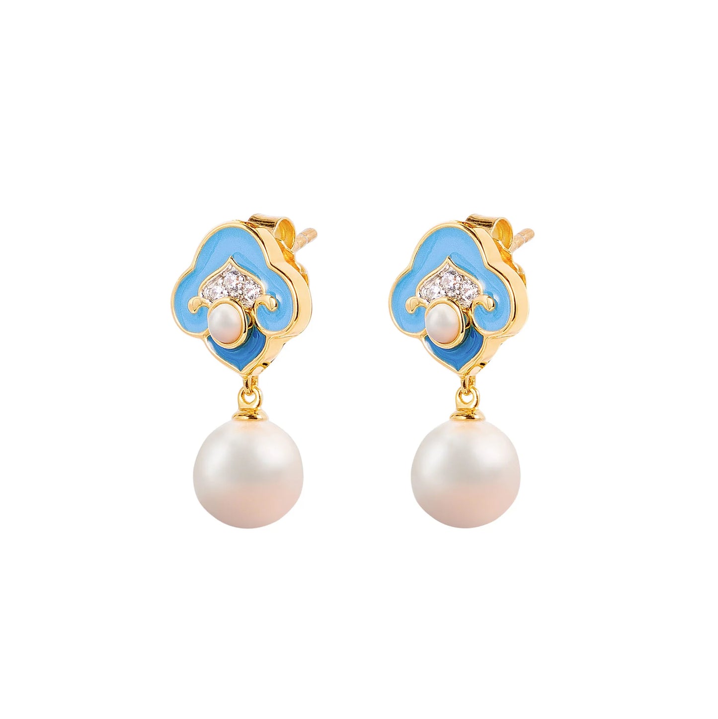 Heavenly Cloud Earrings-Blue
