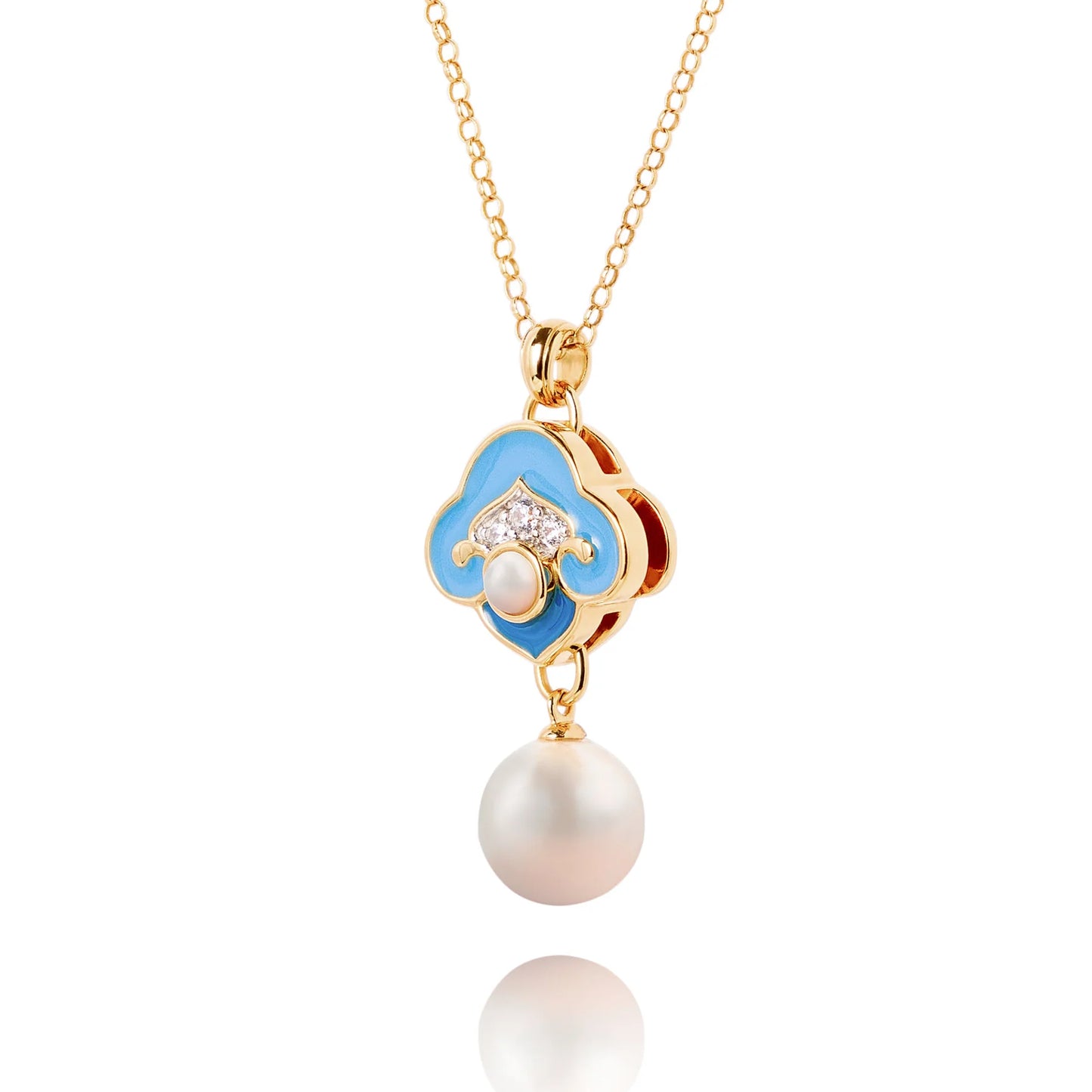 Heavenly Cloud Necklace-Blue