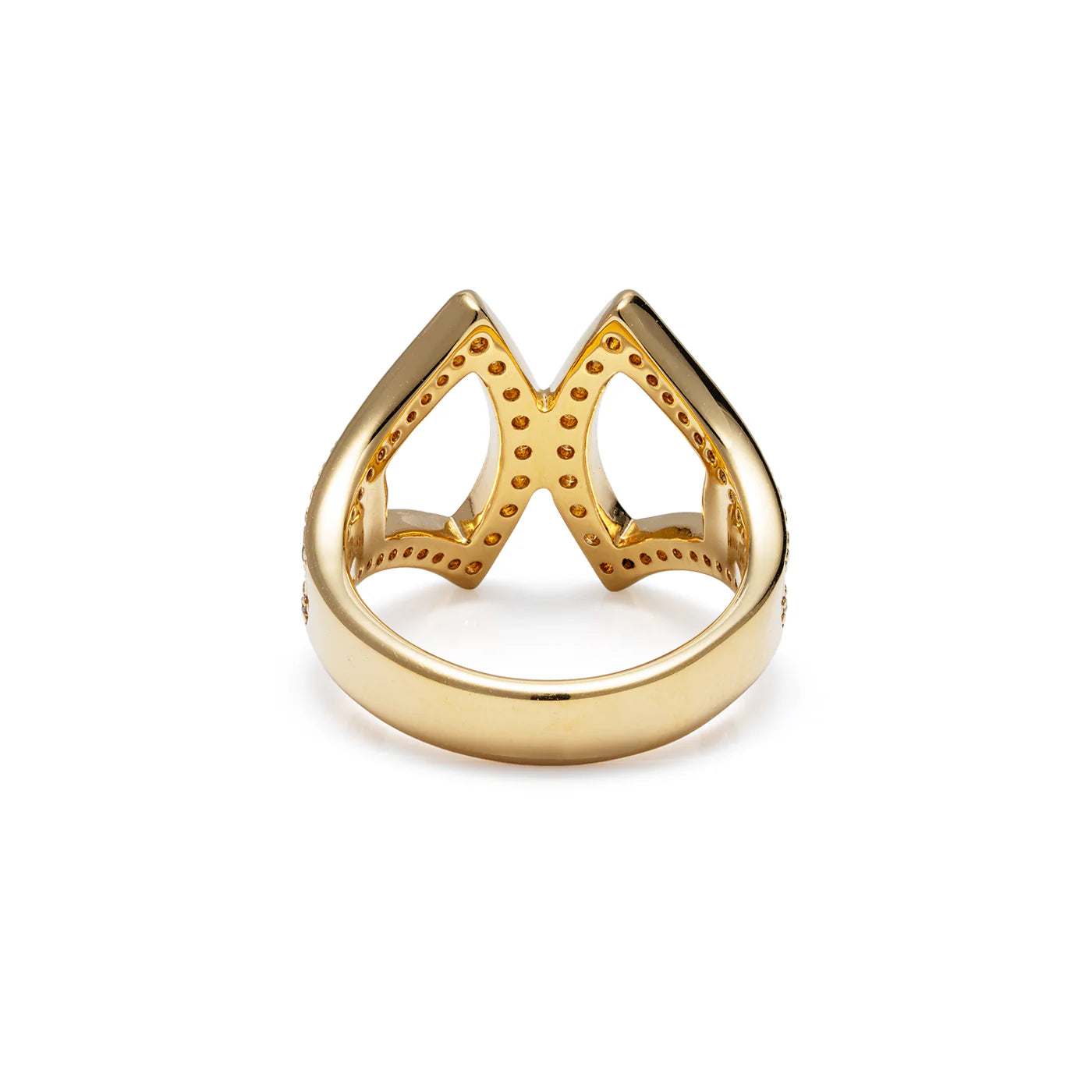 Marvelous Fan Scarf Ring-Gold