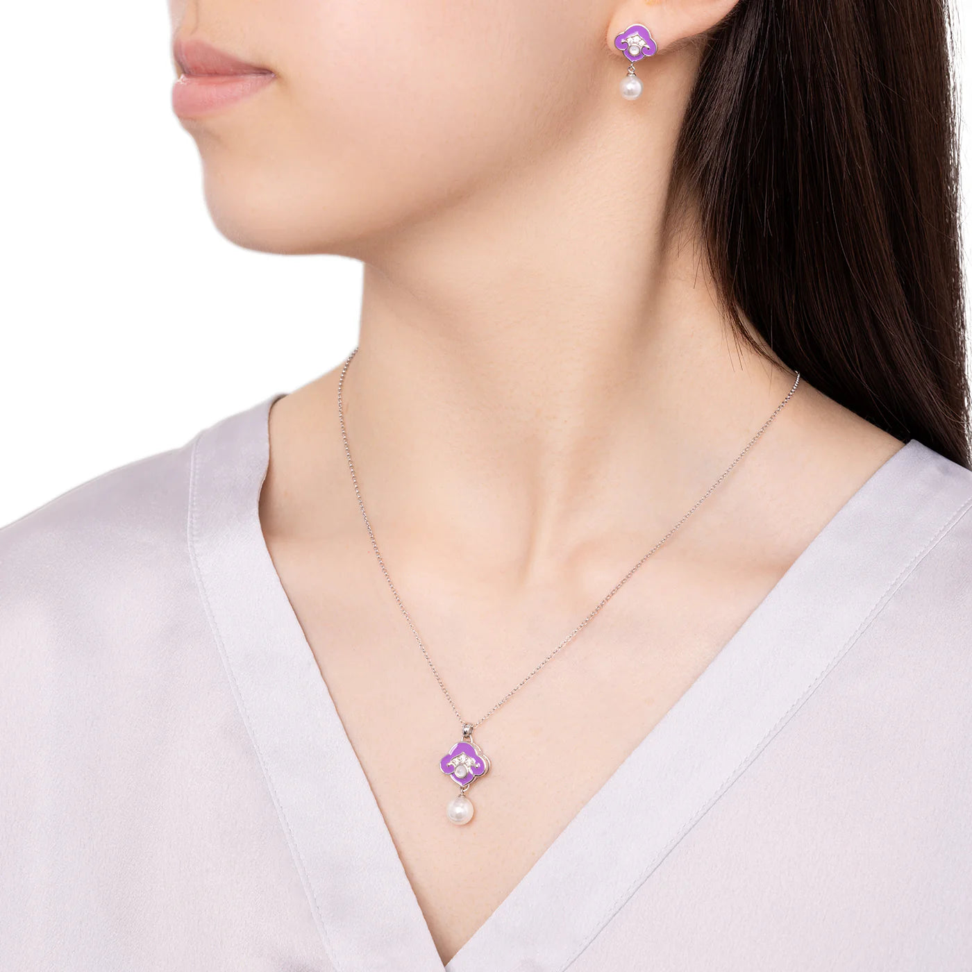 Heavenly Cloud Earrings-Purple