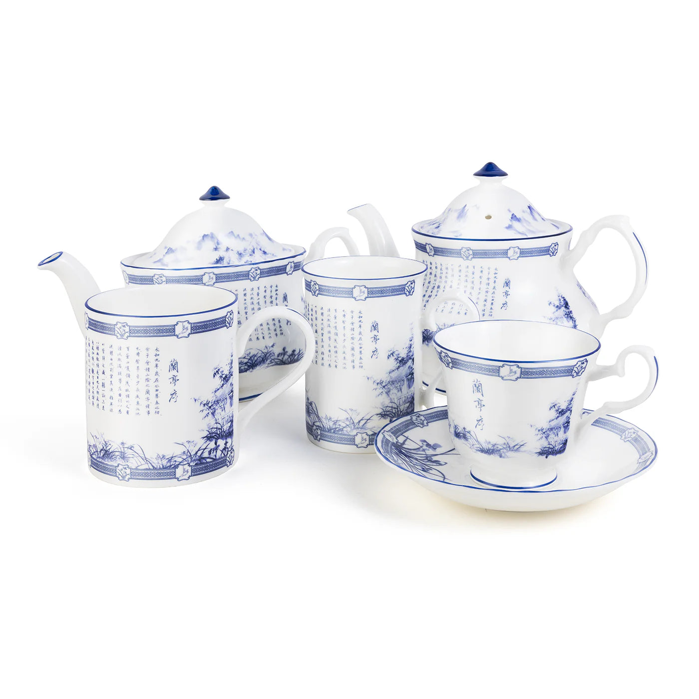 Poets of the Orchid Pavilion Elegance Mug