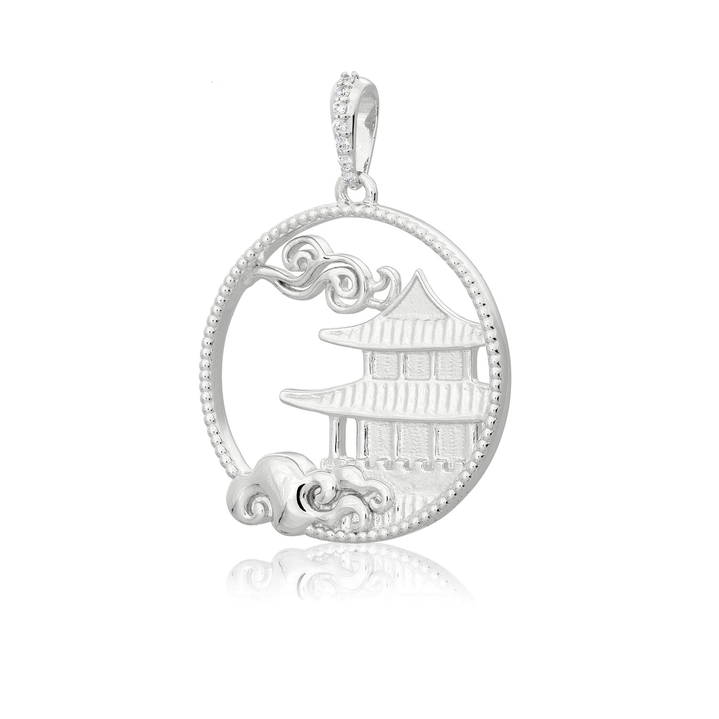 Mystical Moon Palace Charm Silver 23mm