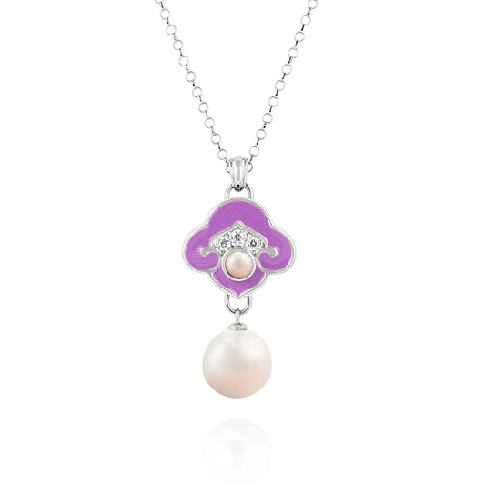 Heavenly Cloud Necklace-Purple