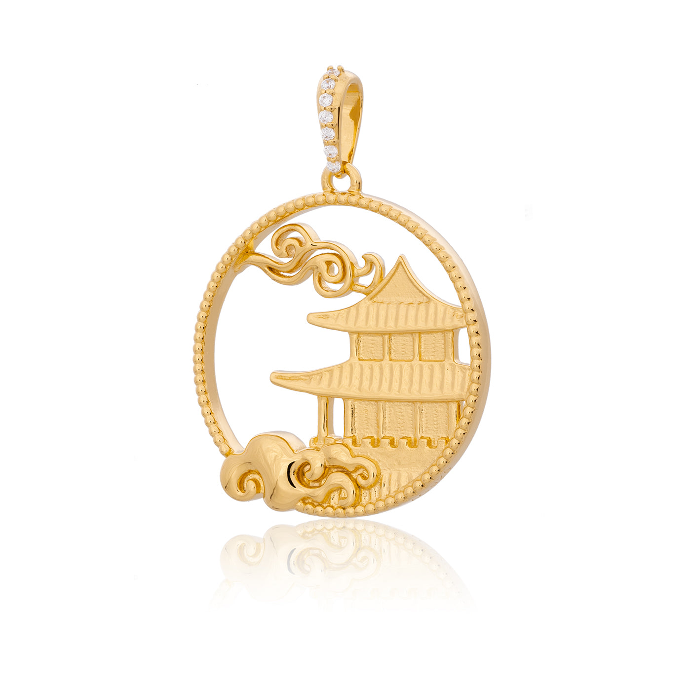 Mystical Moon Palace Charm Gold 23mm