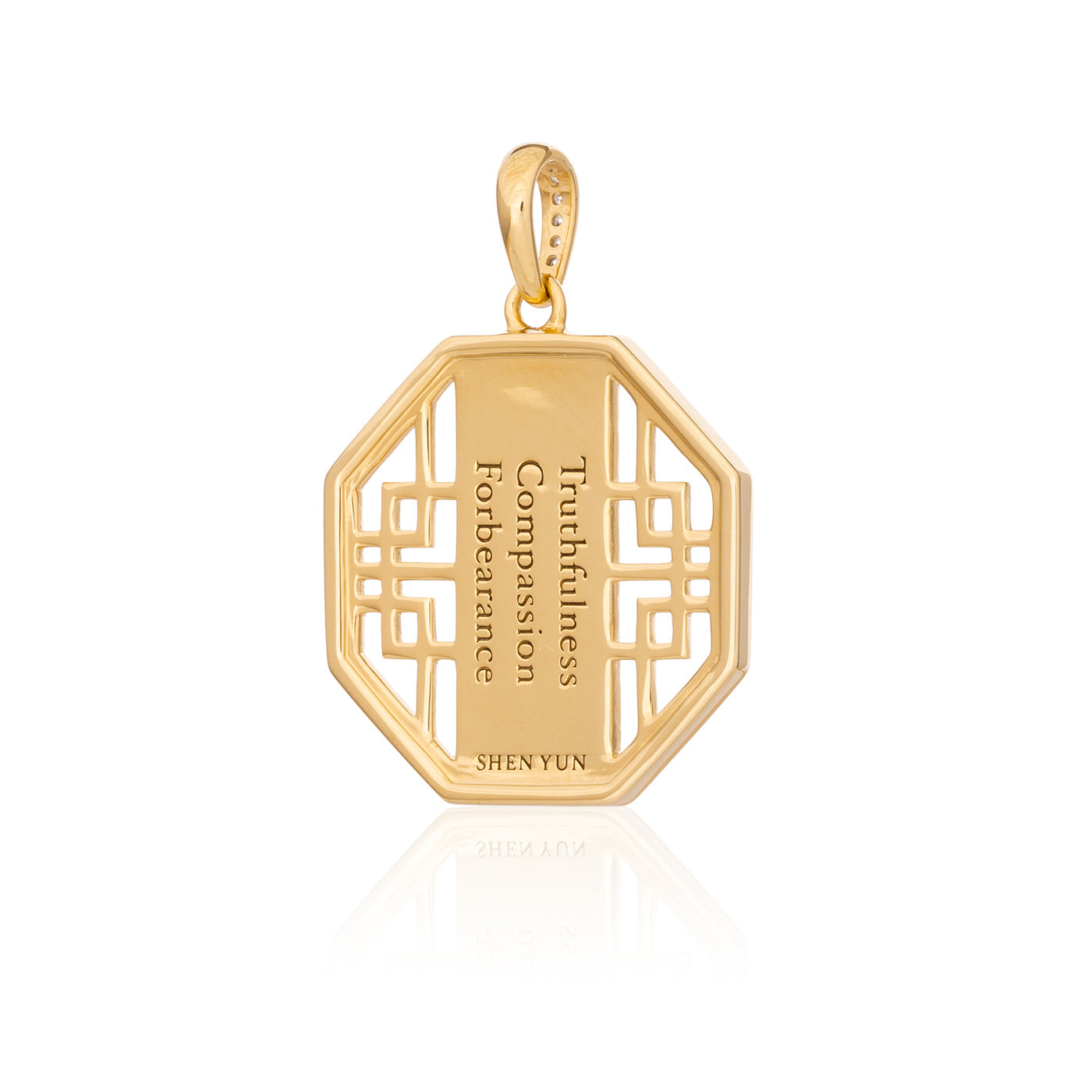 Zhen Shan Ren Wondrous Bliss Charm Gold 22mm