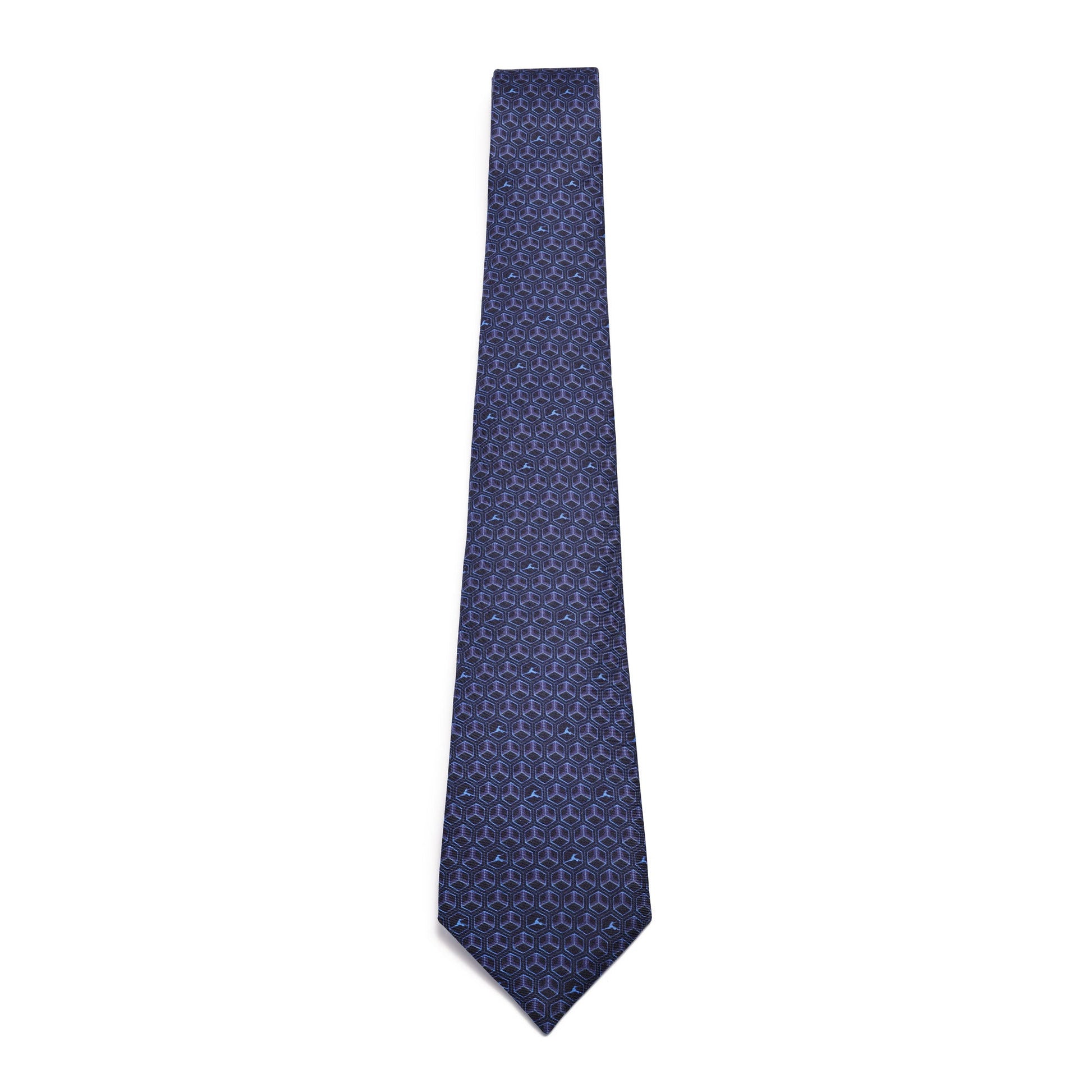 Devotion Tie Dark Blue Front View | Shen Yun Collections