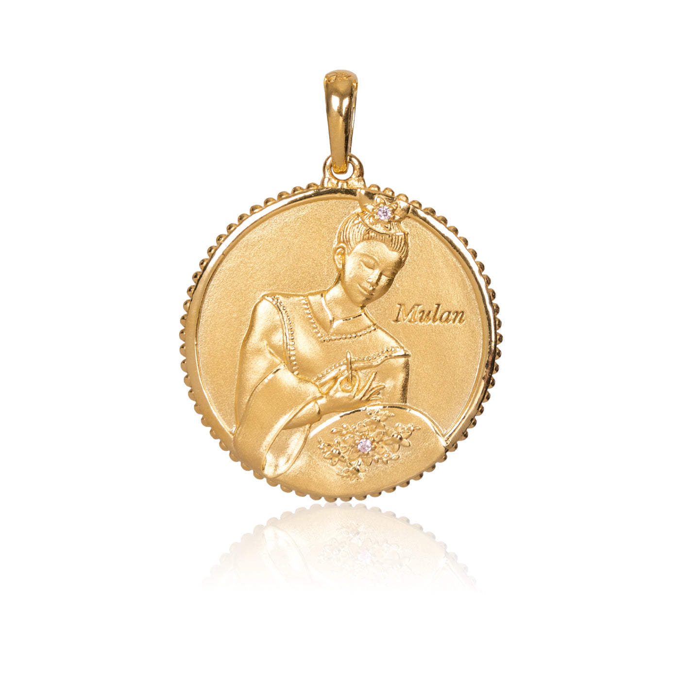 The Legendary Mulan Charm Gold 25mm