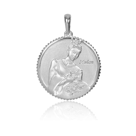 The Legendary Mulan Charm Silver 25mm