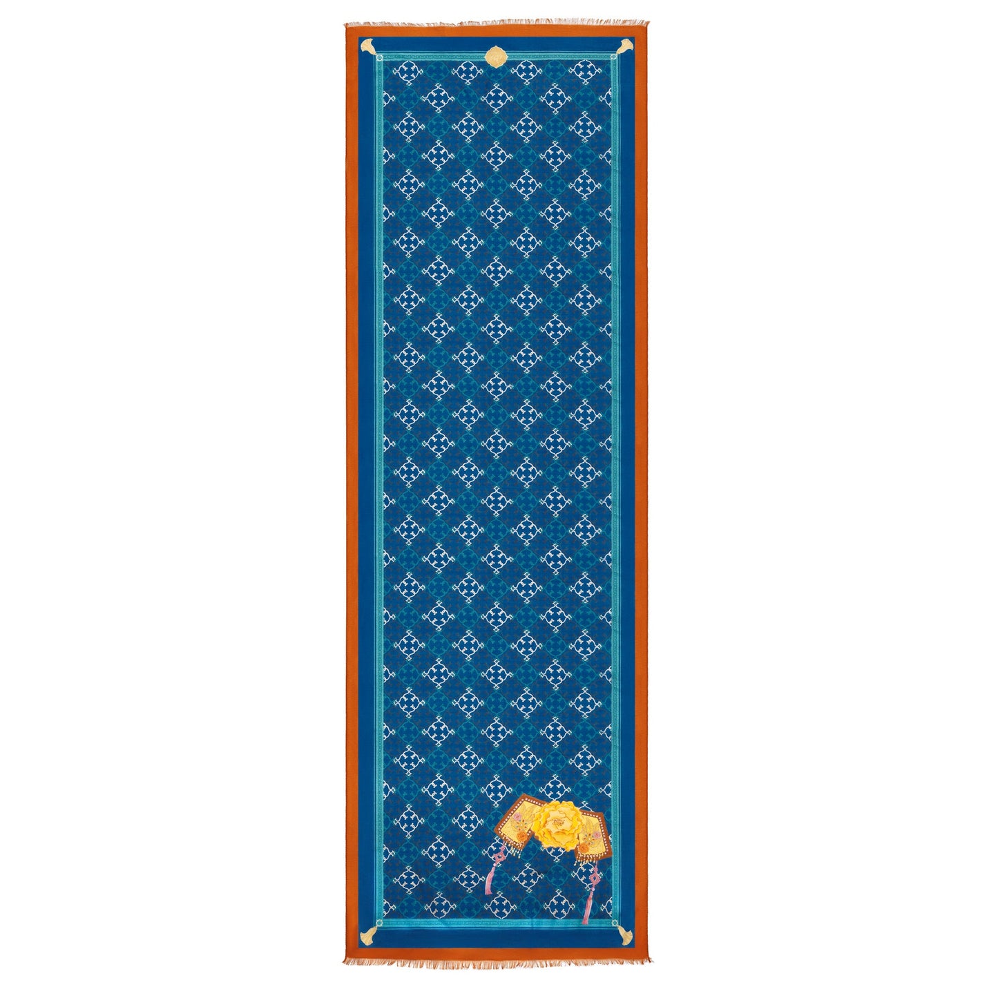 Manchurian Elegance Long Scarf Blue Image 1 | Shen Yun Shop