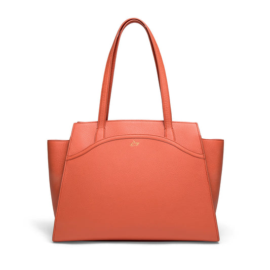 Tang Dynasty Grace Tote Bag - Canyon-Orange - Front View  | Shen Yun Shop 