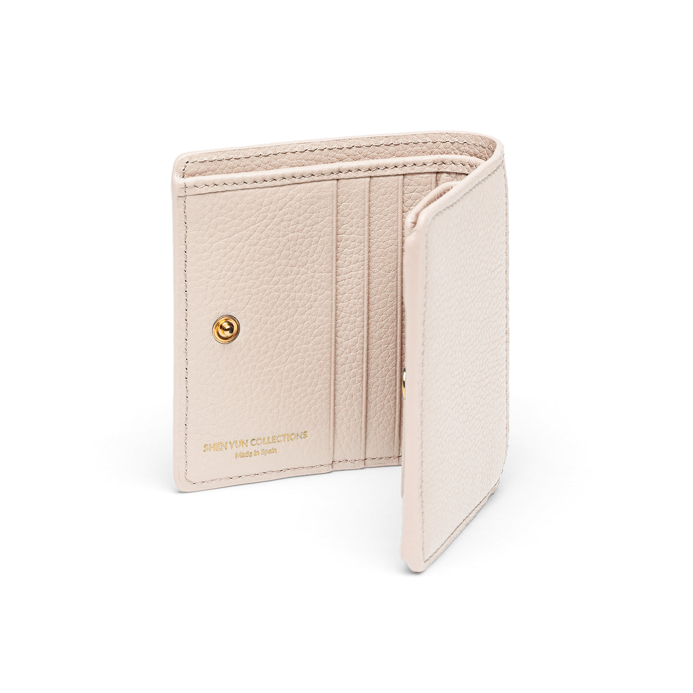 Tang Dynasty Grace Wallet - Parchment - Beige - Side View | Shen Yun Shop 