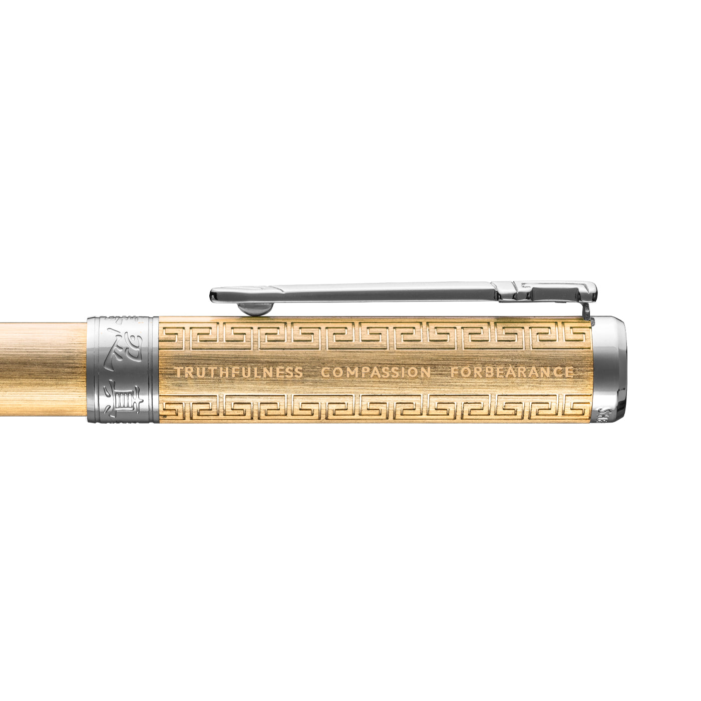 Zhen Shan Ren Wondrous Pen Gold with Silver Finish Face Up | Shen Yun Shop